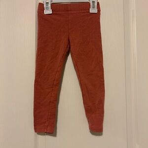 🌿 Toddler Girls Rust Cotton Leggings